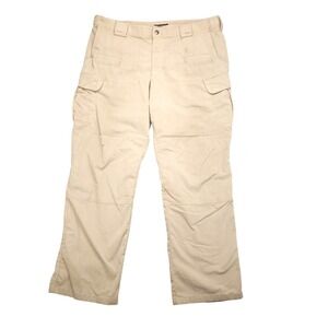 5.11 Tactical‎ Series Cargo Pants Men's 40X32 Khaki Rip Stop Polyester Cotton